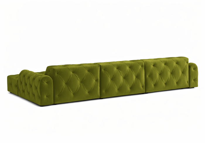 Ecksofa U-form mit eleganter Steppung CANDY 390x170 cm