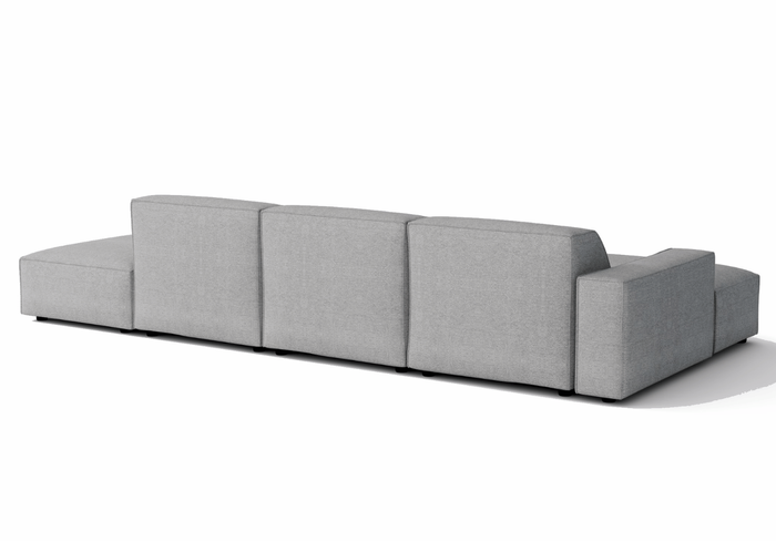 Ecksofa Rechts 4 Teile 341x102x70cm Lucas 