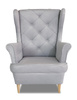 Sessel  Rio - Komfortabler Sessel für das Wohnzimmer - Lesesessel im skandinavischen Stil - Polstersessel im Lounge-Stil mit Holzbeinen - Sessel Schlafzimmer