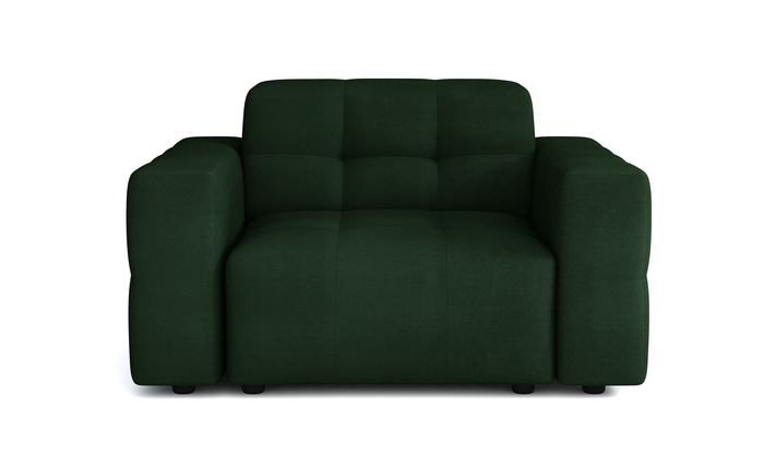 Sessel Lexury Lounge Armchair Bergi 124x102x70 cm Modernes Design, bequemer Sitz, gesteppte Polsterung