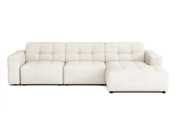 Modulare Ecksofa L-form Rechts Bergi 284x166x70 cm Creme
