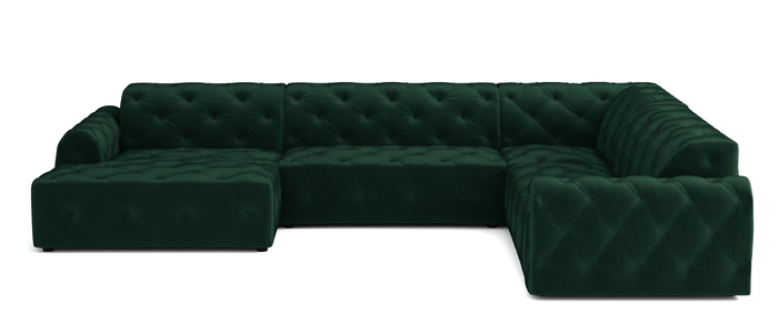 Ecksofa U-form, Stil Chesterfield 334x254x80 cm Candi