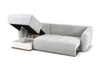 Ecksofa mit Schlaffunktion und Bettkasten, L-form 255x165x91 cm Lola
