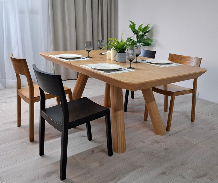 Holztisch Mateusz, rechteckig, ausziehbar, 100 cm x 180–380 cm, Modell T75