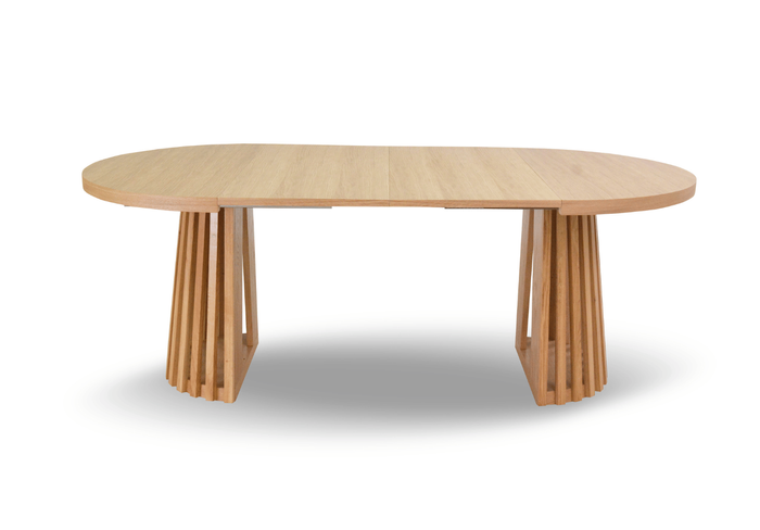 Runde Tisch, Holztisch, Esstisch, Klapptisch 110-210 cm T-77
