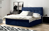 Boxspringbett 180x200 mit Bettkasten - Bett mit Matratze und 2 Bettkästen - Schlafzimmerbett mit Topper - Bequemes und Elegantes Doppelbett Holly
