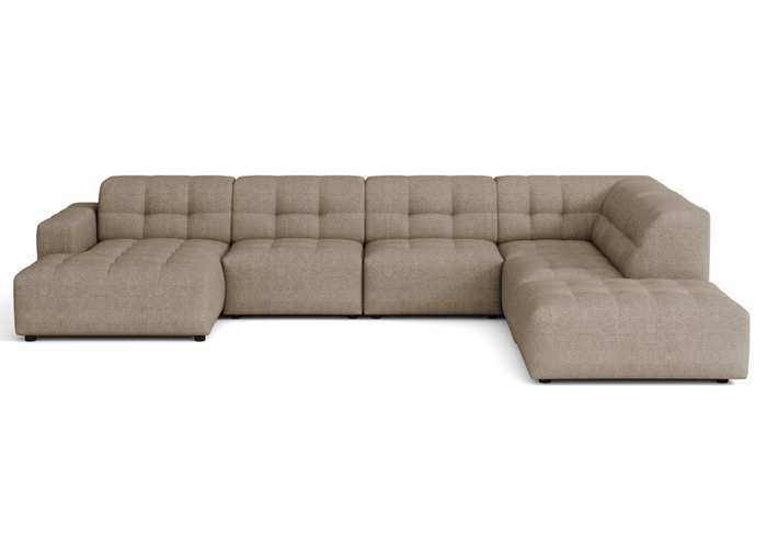 Ecksofa U-form links 364x262x70 cm modular Sofa Bergi 