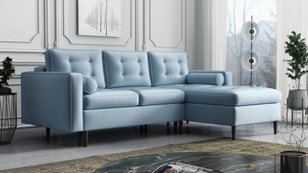 Ecksofa mit Schlaffunktion und Bettkasten, L-form 246x172x101 cm Sevilla