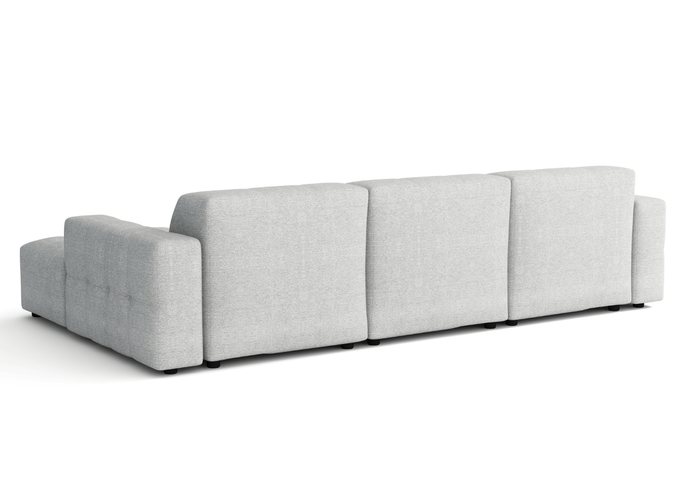 Modulare Ecksofa L-form Rechts Bergi 284x166x70 cm Creme