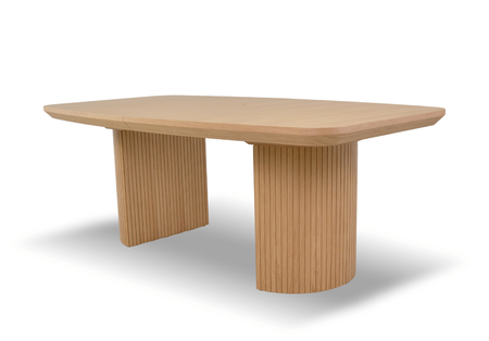 Tisch, Esstisch Auf Gerillten Beinen T71