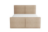 Boxspringbett mit Topper und Bettkasten, Polsterbett, Doppelbett, Bett 140x200 cm Calipso  Grau