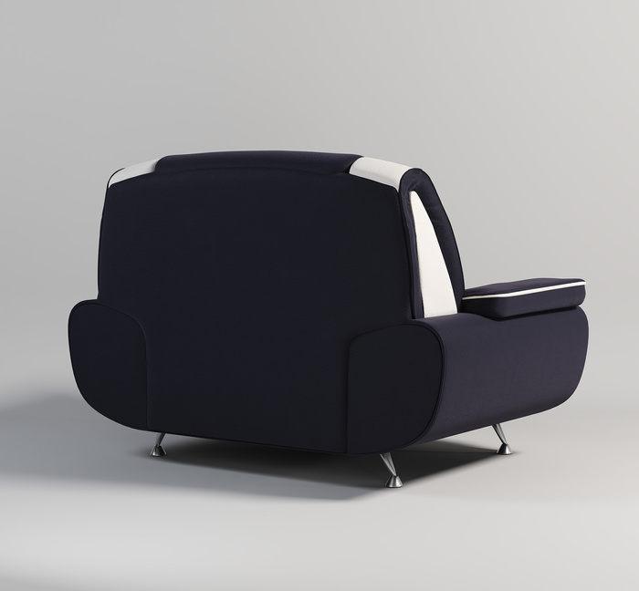 Design-Sessel Onyx in Schwarz-Rot – Moderner Loungesessel mit ergonomischem Komfort & Premium-Kunstleder