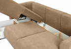 Ecksofa mit Schlaffunktion und Bettkasten, L-form 255x165x91 cm Lola