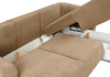 Ecksofa mit Schlaffunktion und Bettkasten, L-form 255x165x91 cm Lola