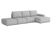 Modulare Ecksofa Links 341x166x90 cm L-form Fergi 