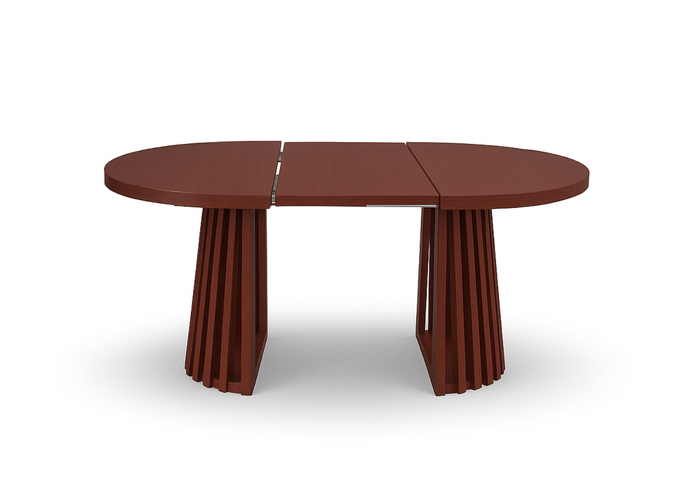 Runde Tisch, Holztisch, Esstisch, Klapptisch 110-210 cm T-77