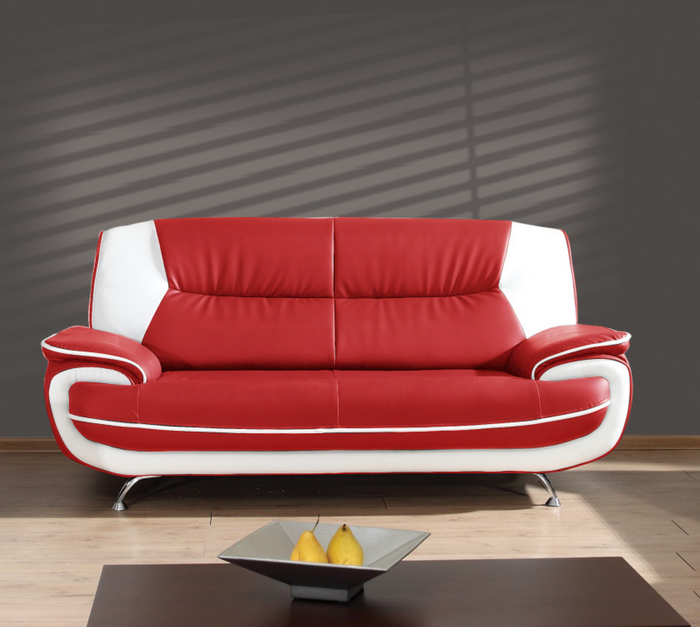 Sofa 3-Sitzer Couch Kunstleder ONYX 198x87x89 cm Kunstledersofa 3-er