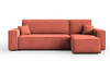 Ecksofa mit Schlaffunktion und Bettkasten L-form 244x142x80 cm Denis 