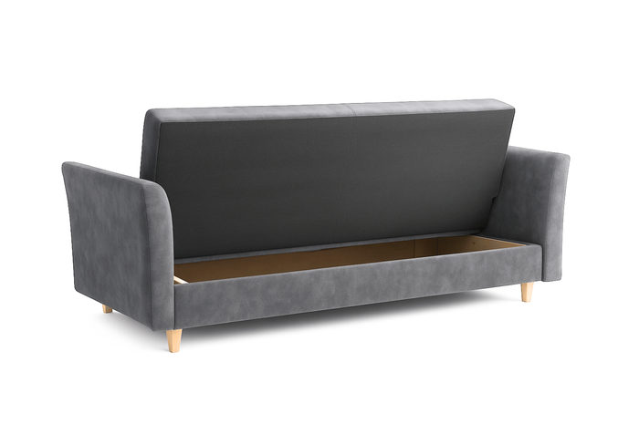 Sofa mit Schlaffunktion, Bettcouch, Schlafsofa mit Bettkasten Marino 210x97x90 cm
