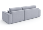 Ecksofa mit Schlaffunktion und Bettkasten L-form 244x142x80 cm Denis 