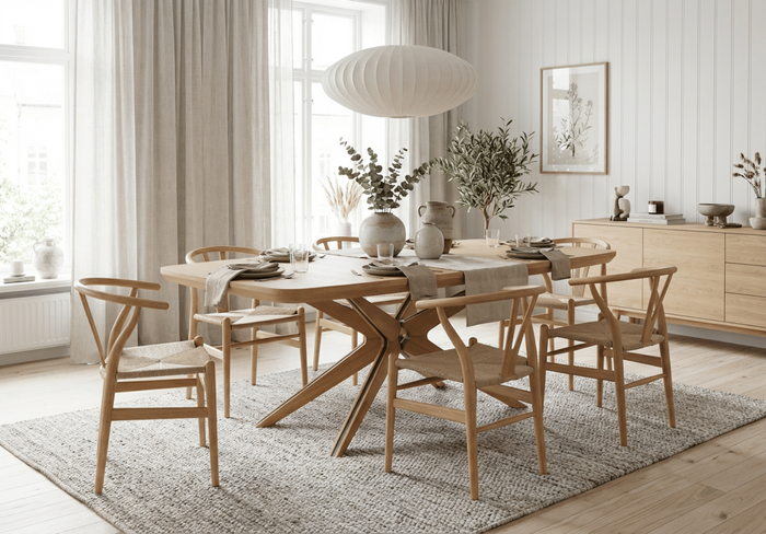 Ausziehbarer Eichentisch 110 cm x 200–300 cm, Modell T78