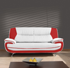 Sofa 3-Sitzer Couch Kunstleder ONYX 198x87x89 cm Kunstledersofa 3-er
