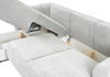 Ecksofa mit Schlaffunktion und Bettkasten, L-form 255x165x91 cm Lola