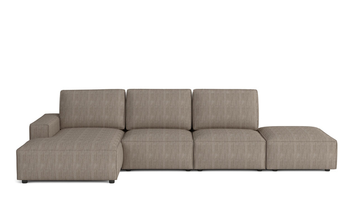 Modulare Ecksofa Links 341x166x90 cm L-form Fergi 