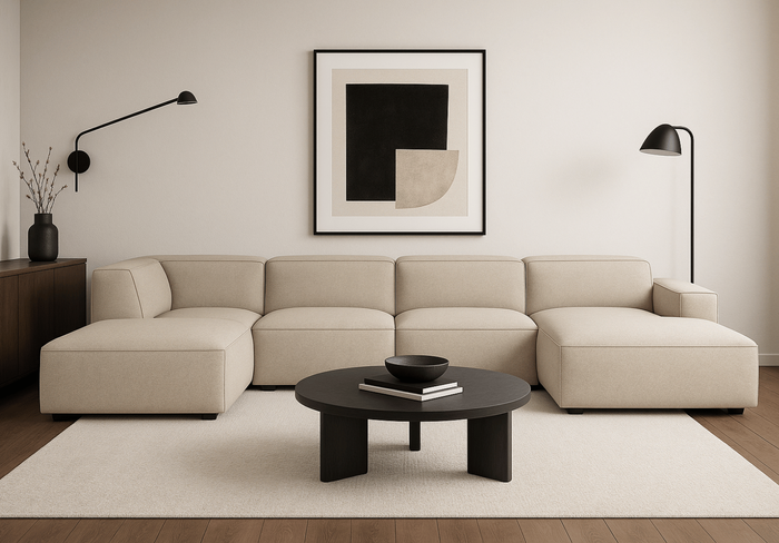 Ecksofa 5 Teile Links 364x166x70 cm Lucas 