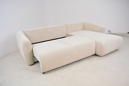 Ecksofa mit Schlaffunktion und Bettkasten, L-form 255x165x91 cm Lola