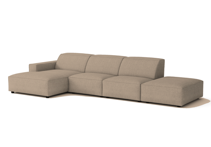 Ecksofa Rechts 4 Teile 341x102x70cm Lucas