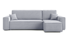 Ecksofa mit Schlaffunktion und Bettkasten L-form 244x142x80 cm Denis 