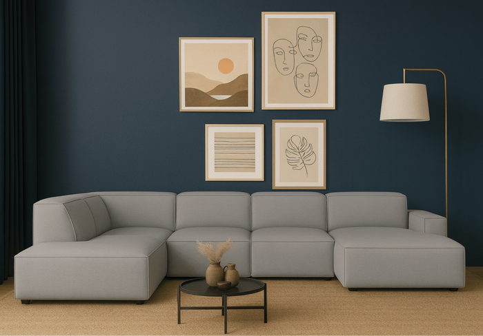 Ecksofa 5 Teile Links 364x166x70 cm Lucas 