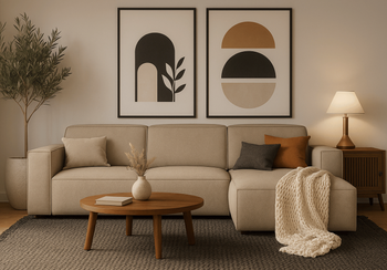 Ecksofa L-form, 3-Sitzer 284x102x70cm Lucas