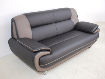 Sofa 3-Sitzer Couch Kunstleder ONYX 198x87x89 cm Kunstledersofa 3-er