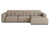 Modulare Ecksofa L-form Rechts Bergi 284x166x70 cm Creme