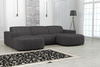 Couch U-form, Ecksofa Lucas 284x166x70 cm