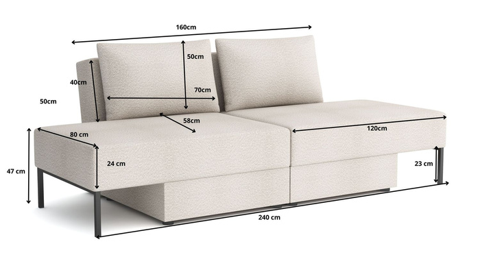 Multifunktionsmöbel: Bett, Klassische Sofas, Ecksofa, Liegesessel,Schlafsofa, Sofas&Couches Tommy