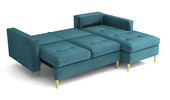 Ecksofa mit Schlaffunktion und Bettkasten, L-form 246x172x101 cm Sevilla