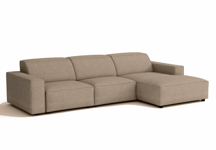 Ecksofa L-form, 3-Sitzer 284x102x70cm Lucas