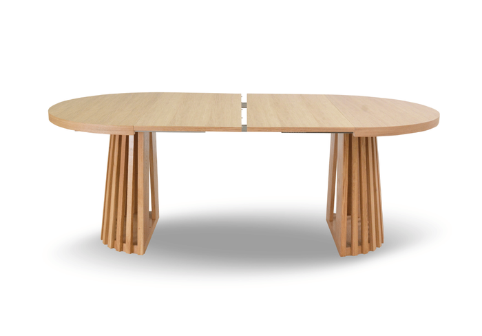 Runde Tisch, Holztisch, Esstisch, Klapptisch 110-210 cm T-77