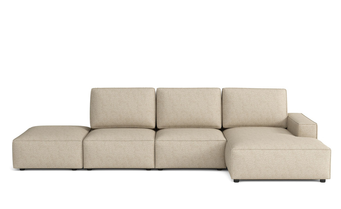Modulare Ecksofa Links 341x166x90 cm L-form Fergi 