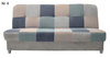 Sofa mit Schlaffunktion, Bettcouch, Schlafsofa mit Bettkasten Quadrat 190x58x98 cm