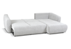 Ecksofa mit Schlaffunktion und Bettkasten, L-form 255x165x91 cm Lola