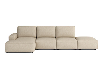 Modulare Ecksofa Links 341x166x90 cm L-form Fergi