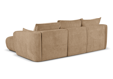 Ecksofa mit Schlaffunktion und Bettkasten, L-form 255x165x91 cm Lola