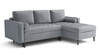 Ecksofa L-Form mit Schlaffunktion und Bettkasten 240x175x96 cm Moris 