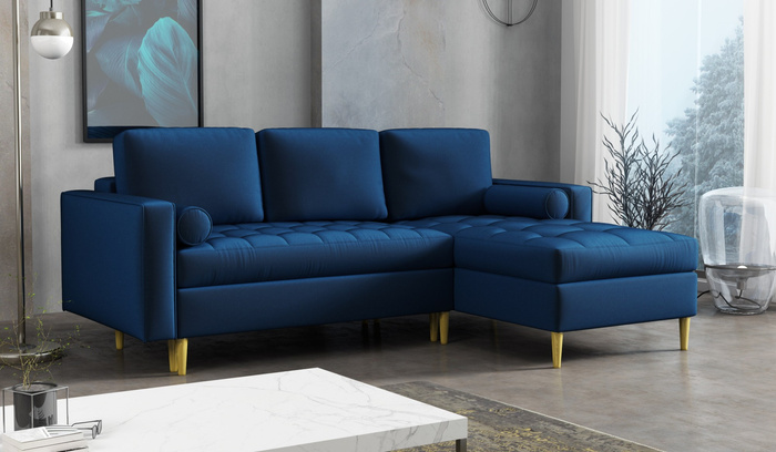 Ecksofa L-Form mit Schlaffunktion und Bettkasten 240x175x96 cm Moris