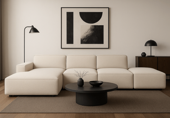 Ecksofa Rechts 4 Teile 341x102x70cm Lucas