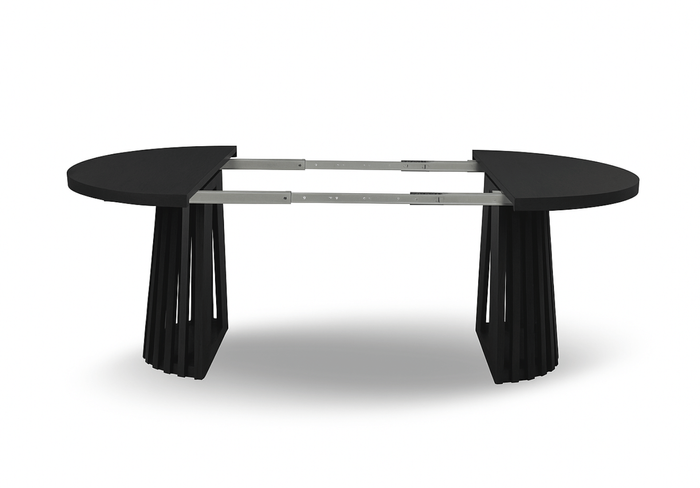 Runde Tisch, Holztisch, Esstisch, Klapptisch 110-210 cm T-77